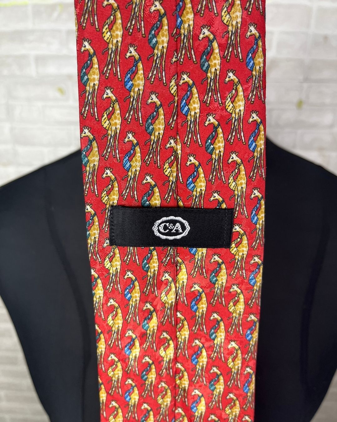 C&A Giraffe necktie 9.5 cm