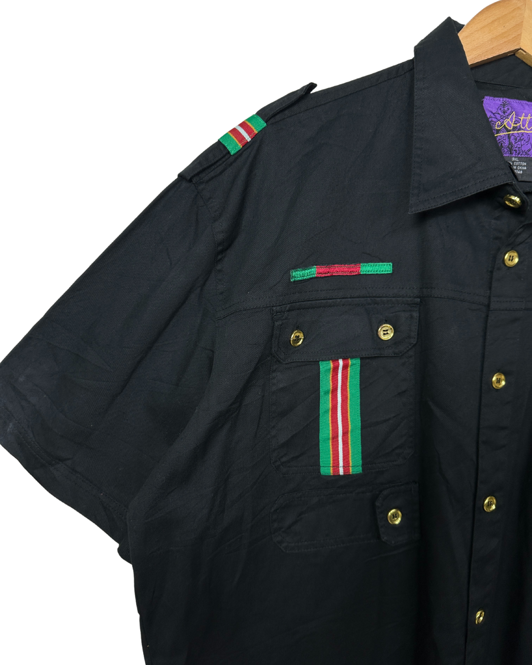 Vintage Atti Military-Inspired Shirt 3XL