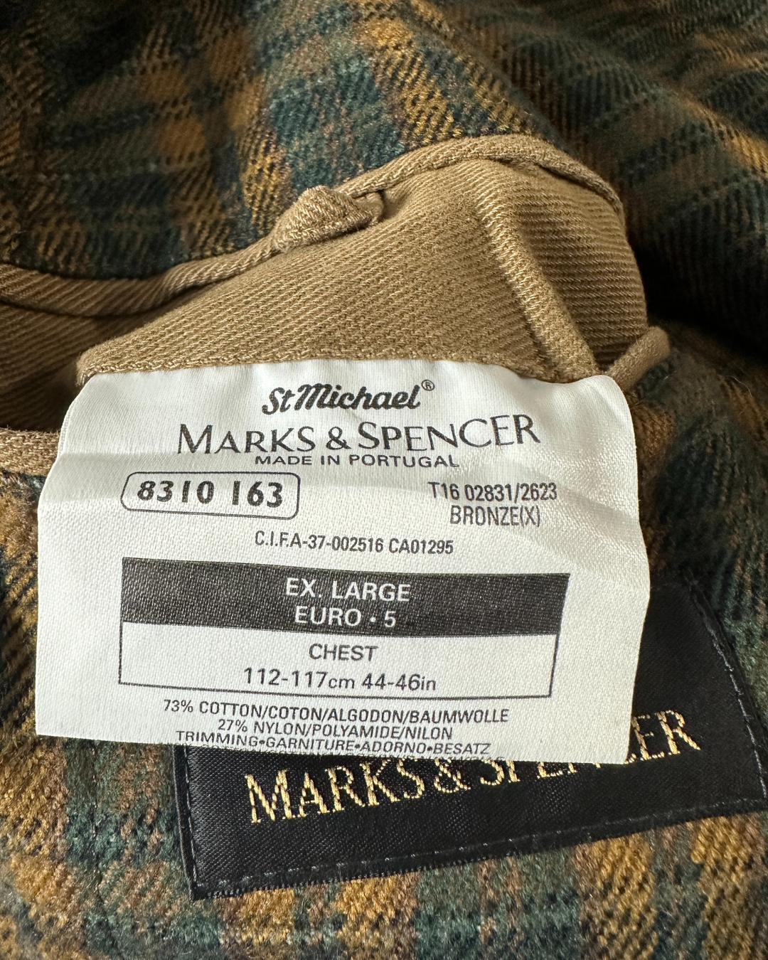 Vintage 1997 Marks & Spencer Canyon Harrington Outdoor Jacket (XL)