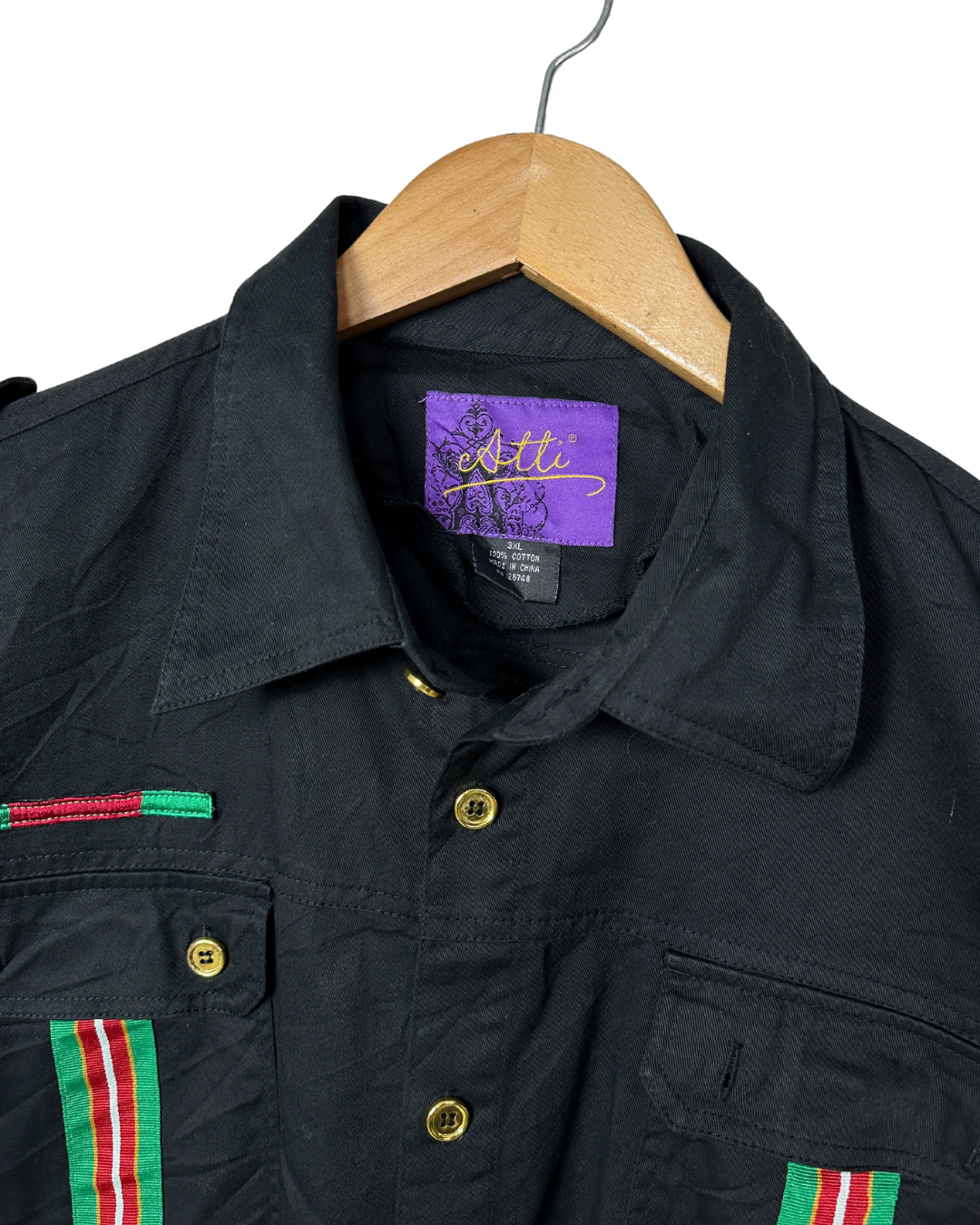Vintage Atti Military-Inspired Shirt 3XL