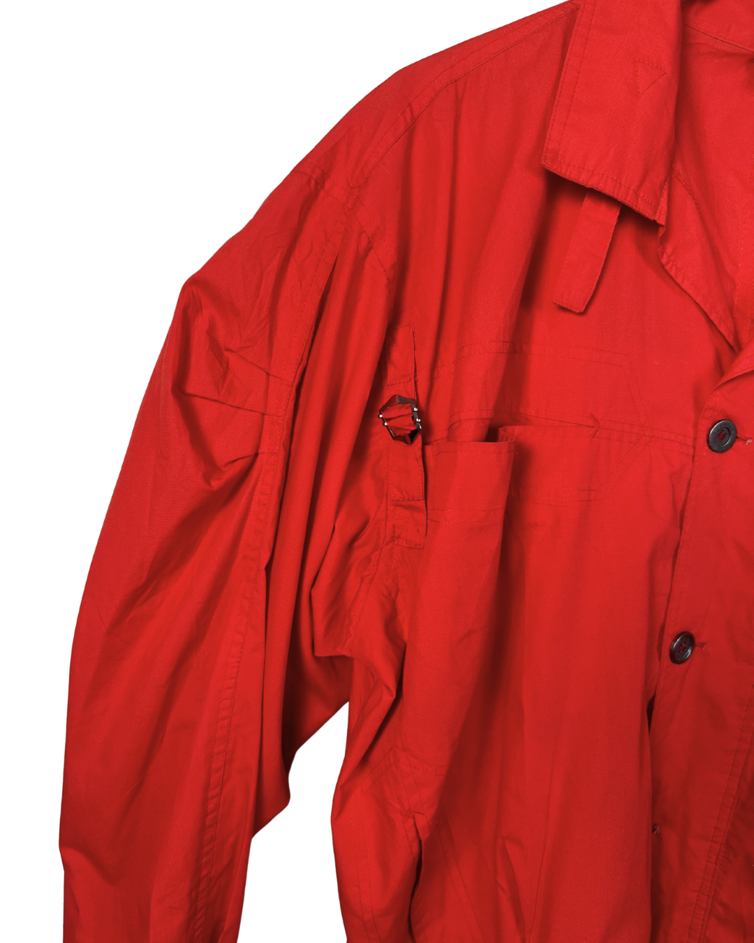 Vintage Puff Sleeve Orange Jacket -XL