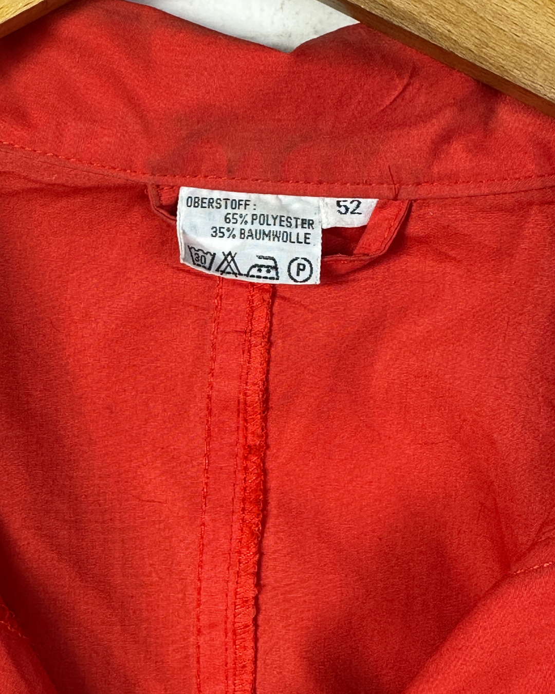 Vintage Puff Sleeve Orange Jacket -XL