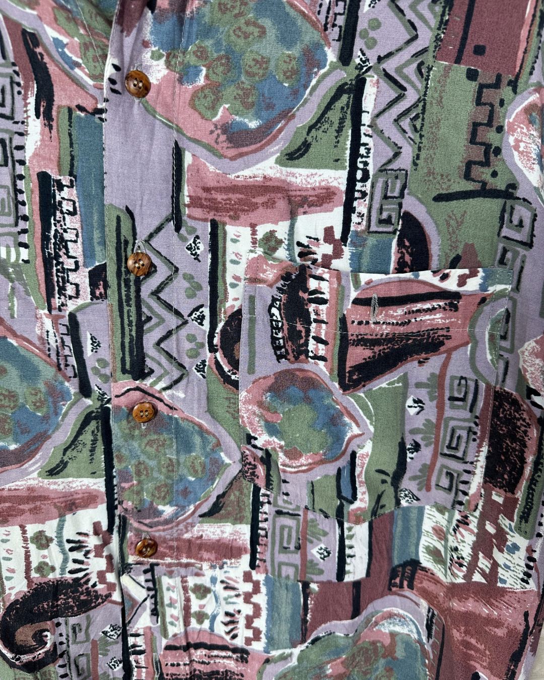 Vintage Abstract Shirt XL