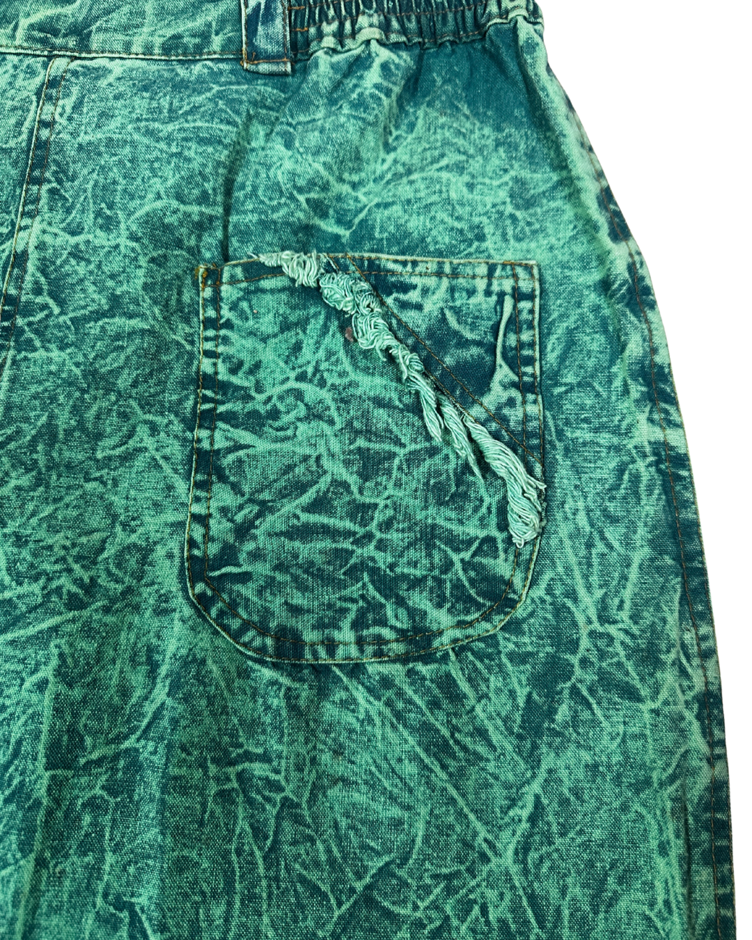 Vintage 80s/90s Countess Mara Acid Wash Denim Skirt - Medium