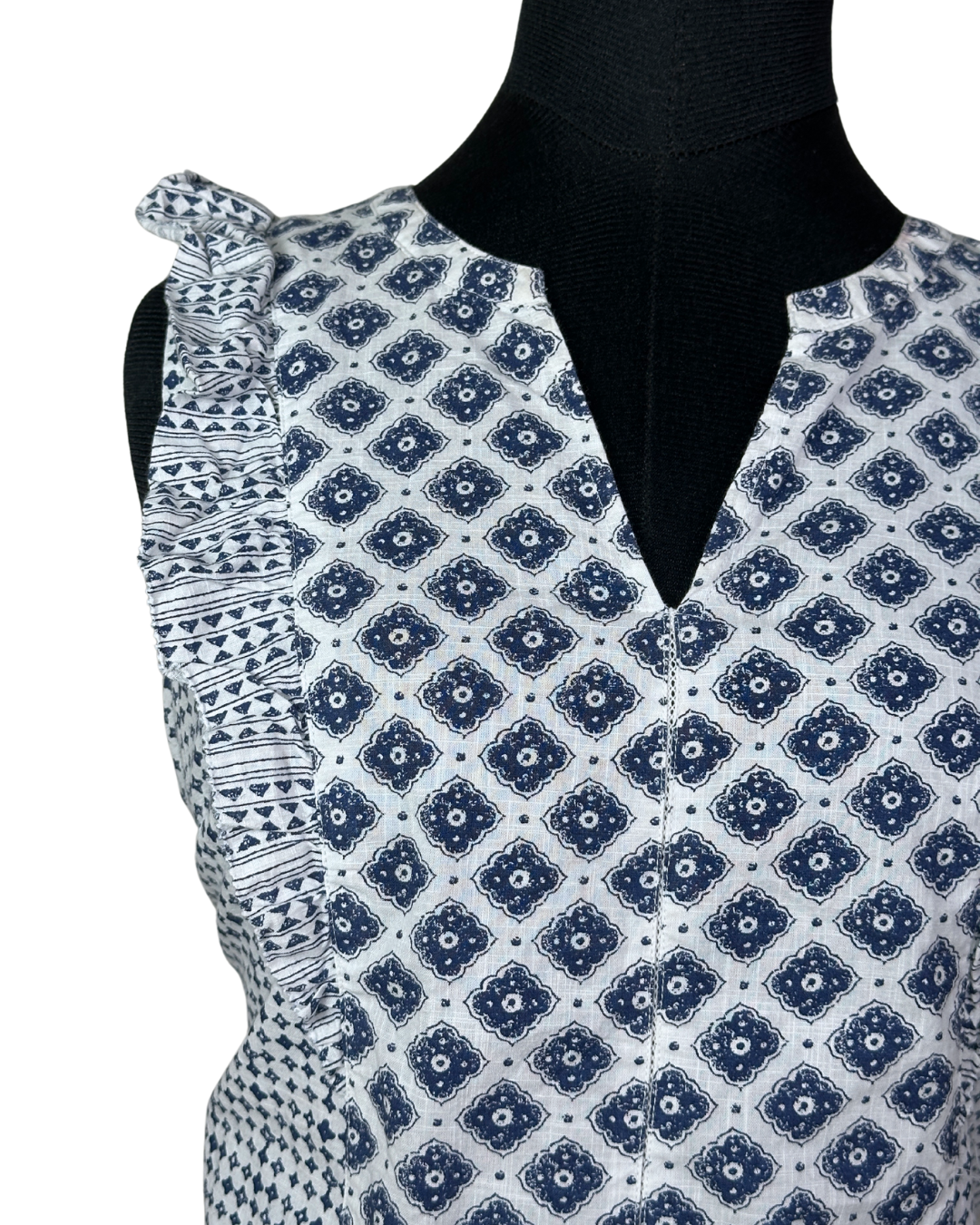 FatFace Sleeveless Printed Cotton Top