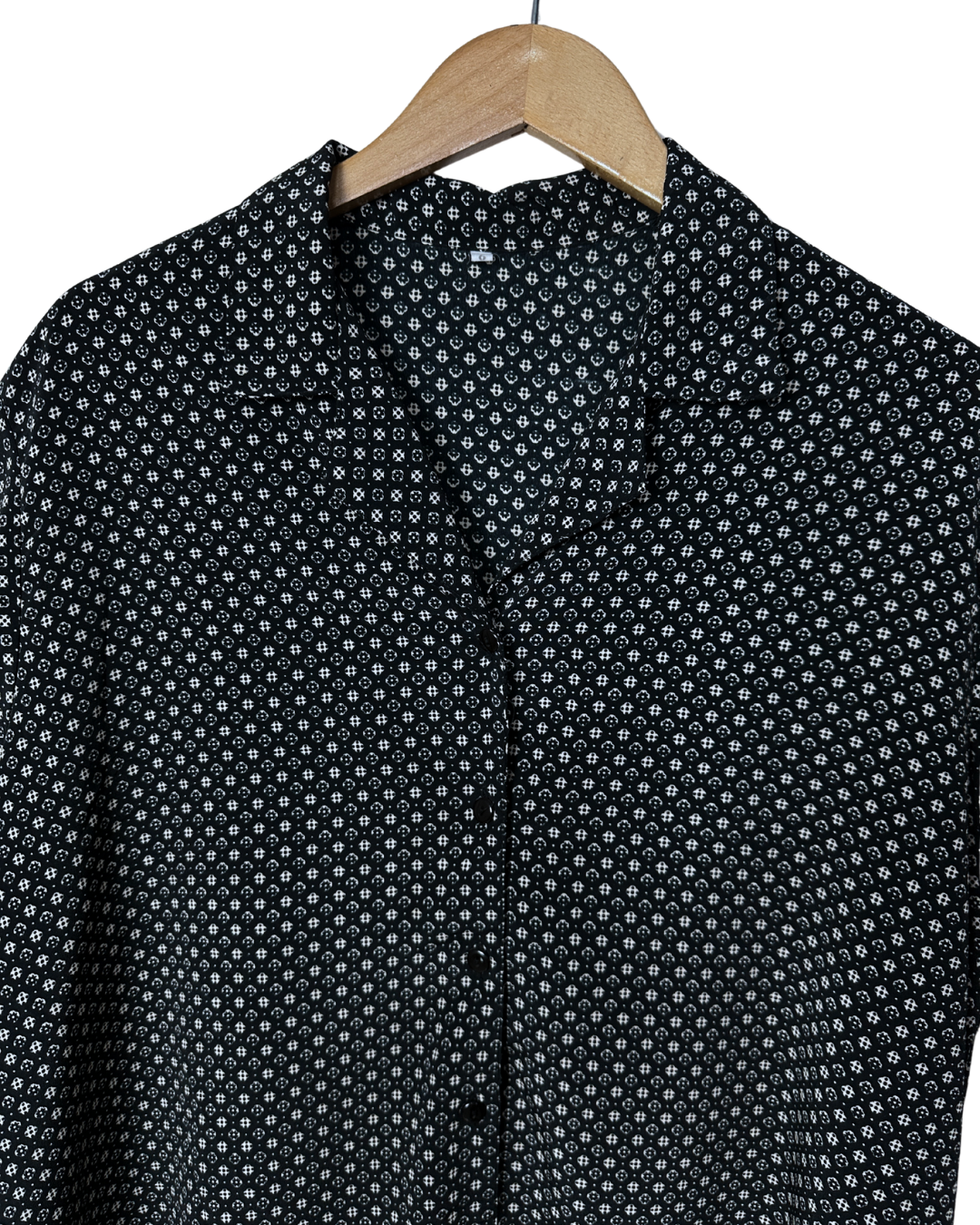 Vintage Mini Medallion Pattern Shirt XL