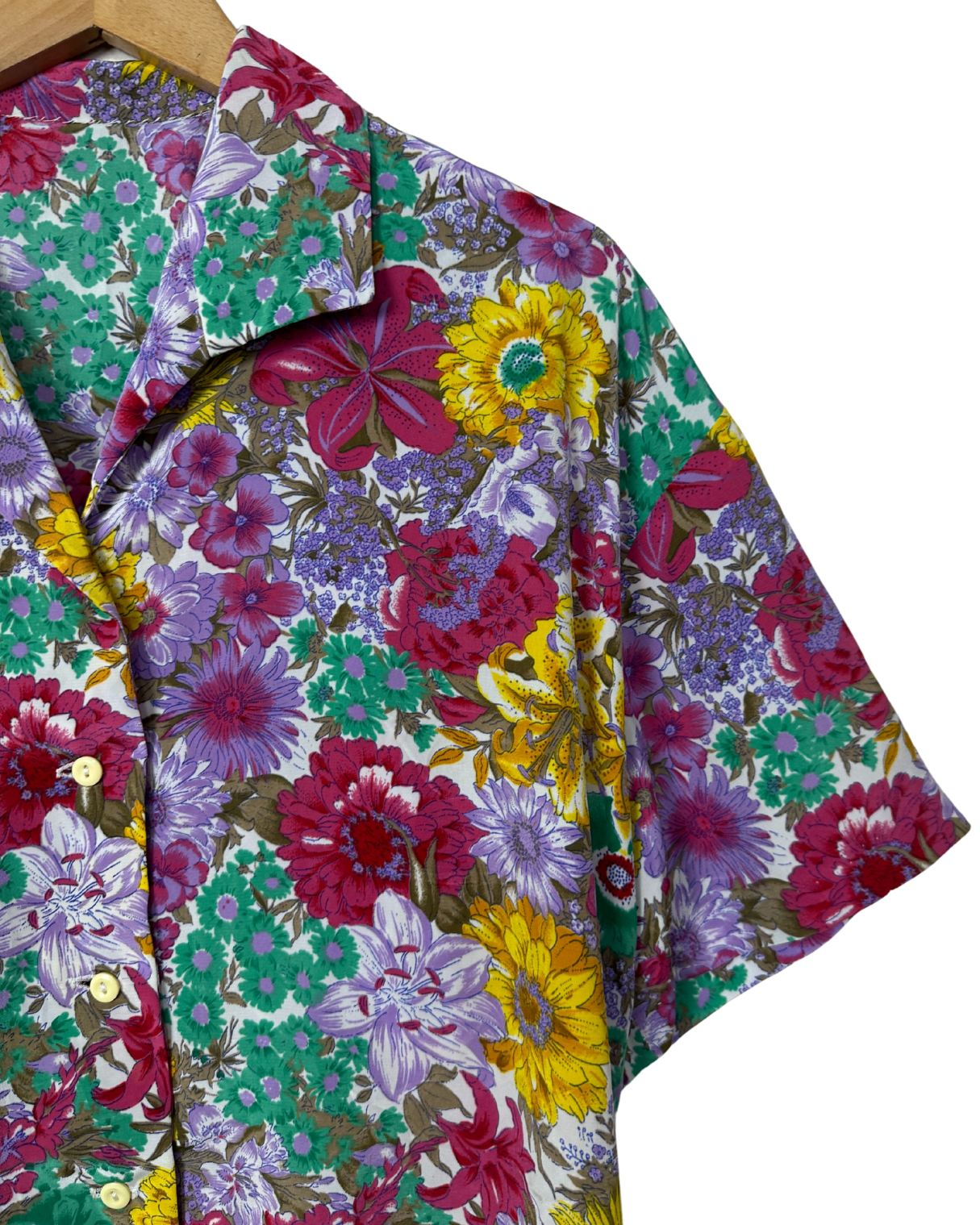 Vintage Floral Shirt - Women's 2XL