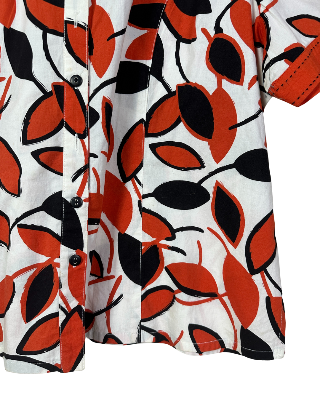 Vintage Leaf Pattern Women's Shirt