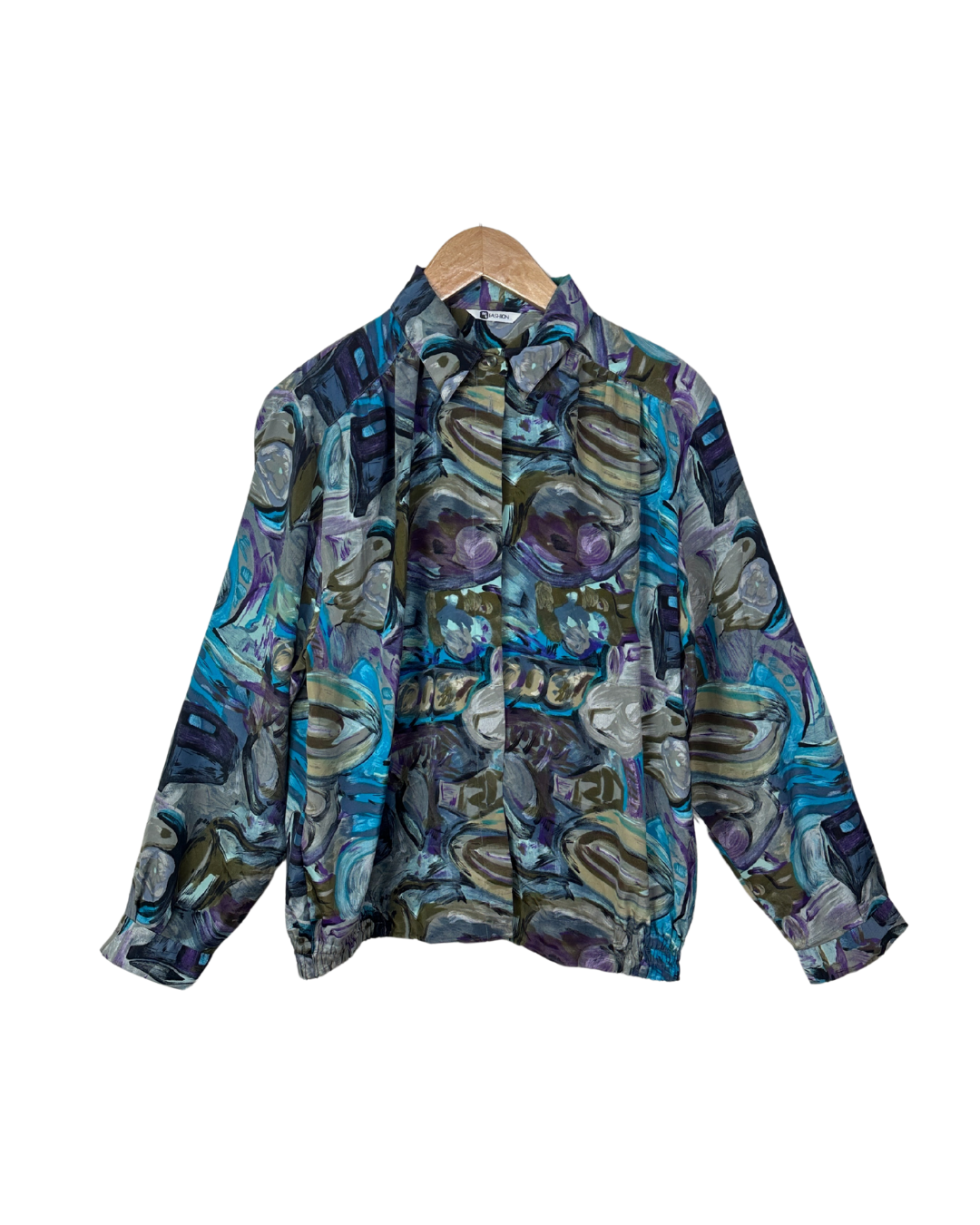 Vintage Bold Abstract Long-Sleeve Women's Shirt