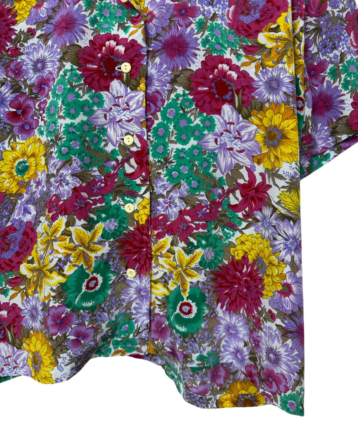 Vintage Floral Shirt - Women's 2XL