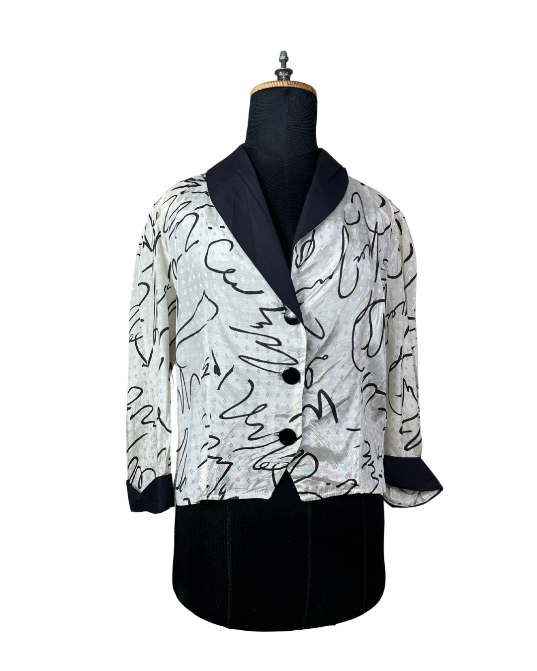 Vintage 80s Blouse Large