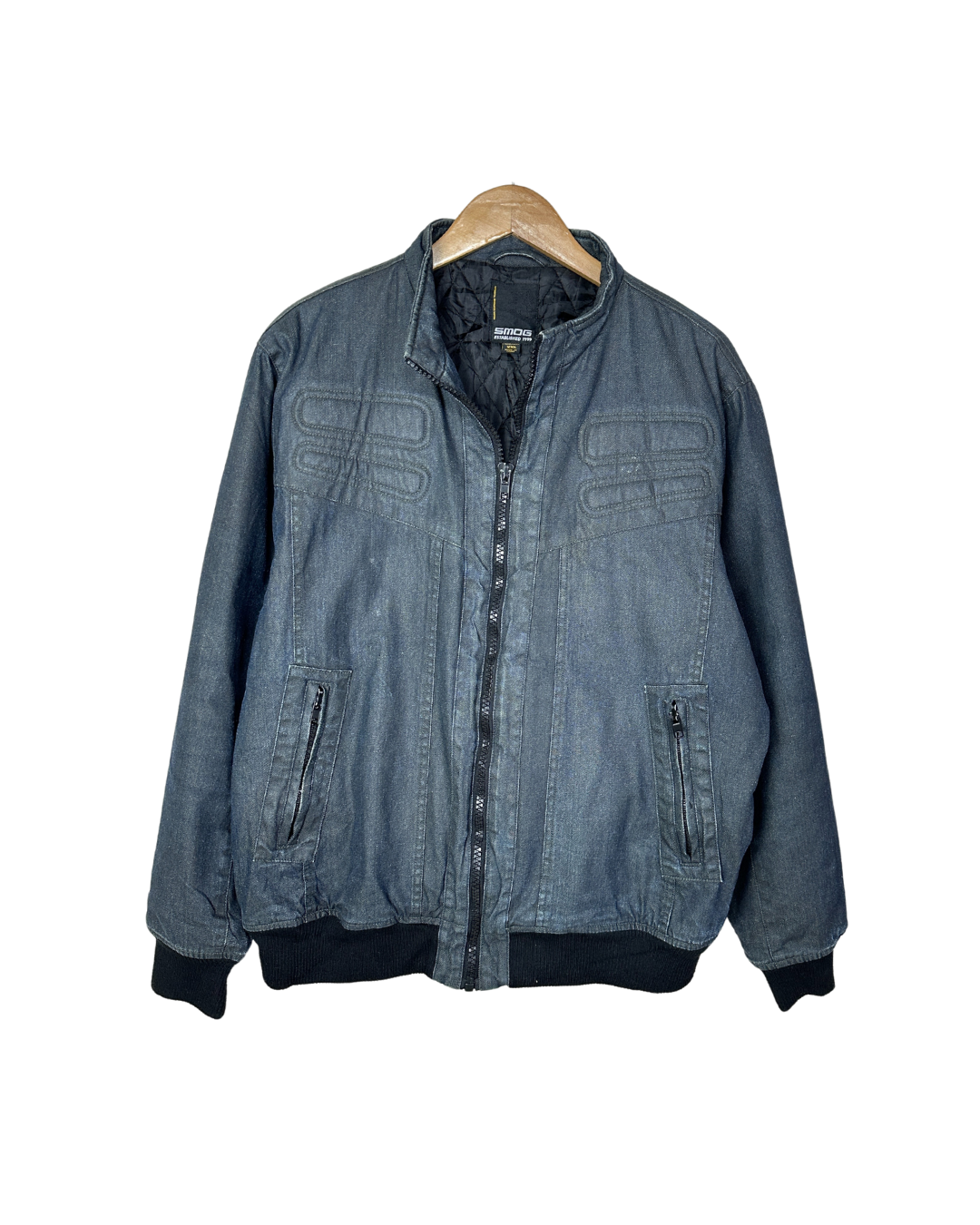 Smog Quilted Denim Style Jacket XL