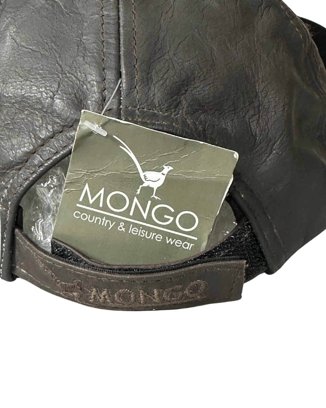 Brand New Mongo Genuine Leather Baseball Cap