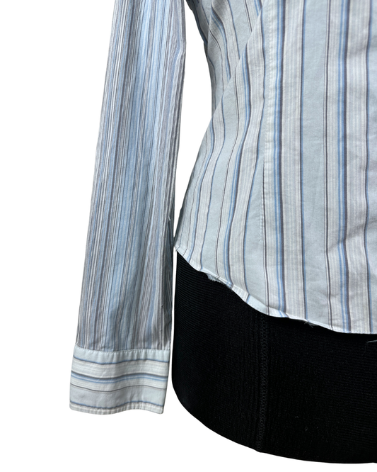 Staccato Striped Fitted Women's Shirt Medium