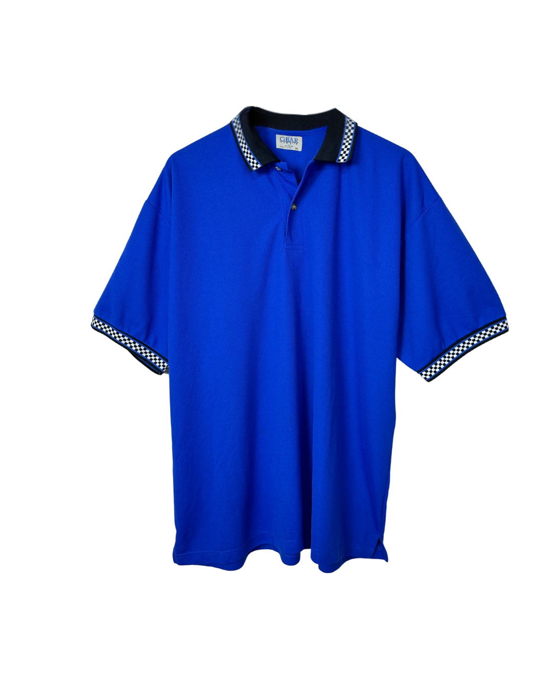 Gear Polo Shirt With Check Pattern Detail 3XL