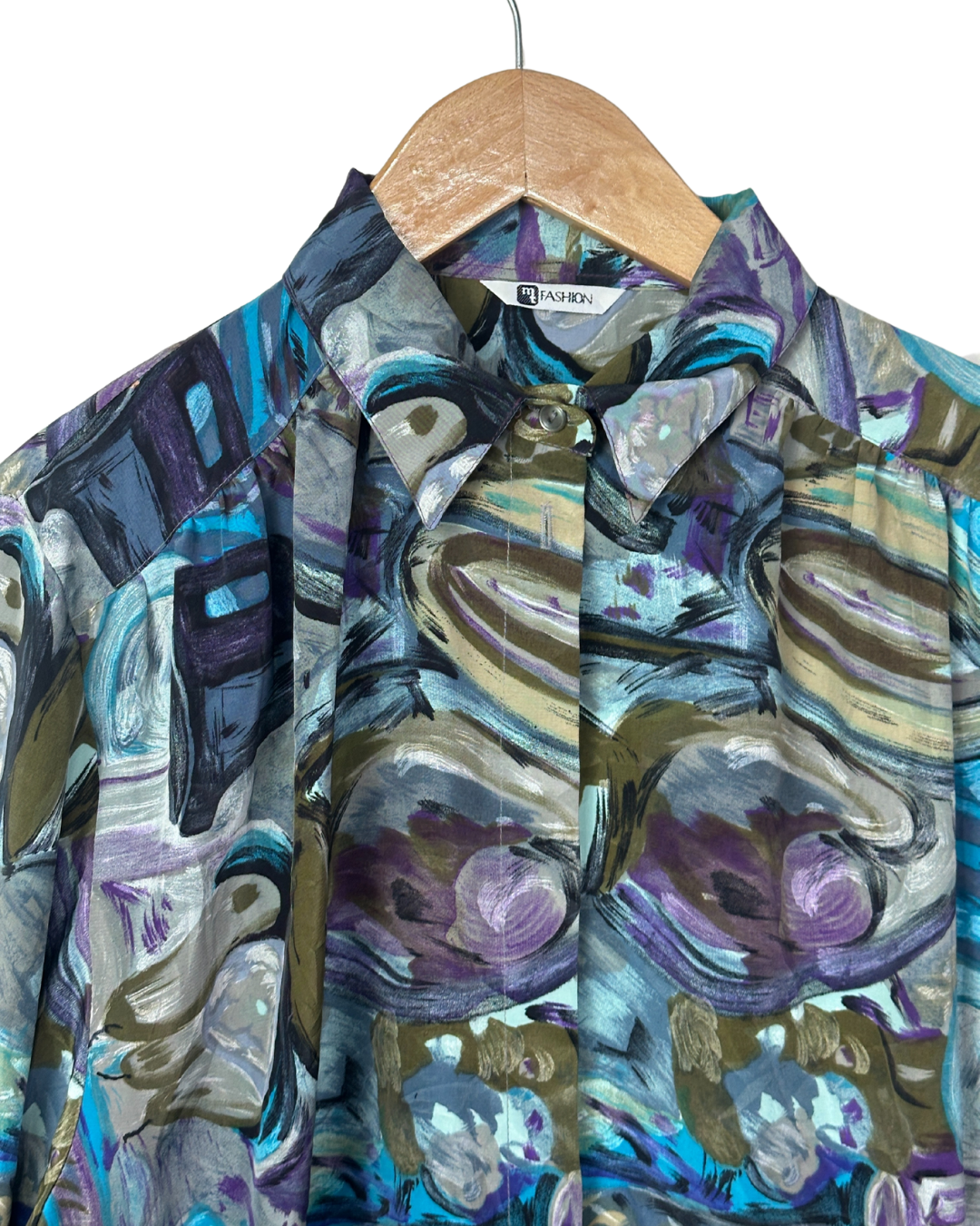 Vintage Bold Abstract Long-Sleeve Women's Shirt