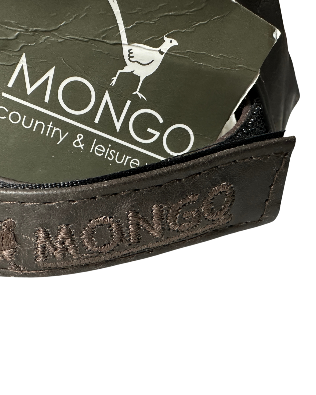 Brand New Mongo Genuine Leather Baseball Cap