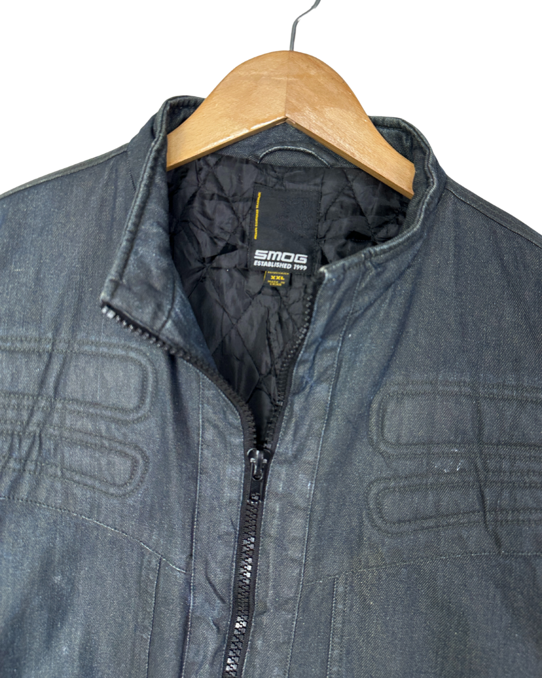 Smog Quilted Denim Style Jacket XL