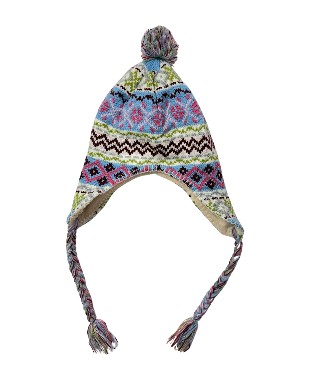 Patterned Earflap Beanie