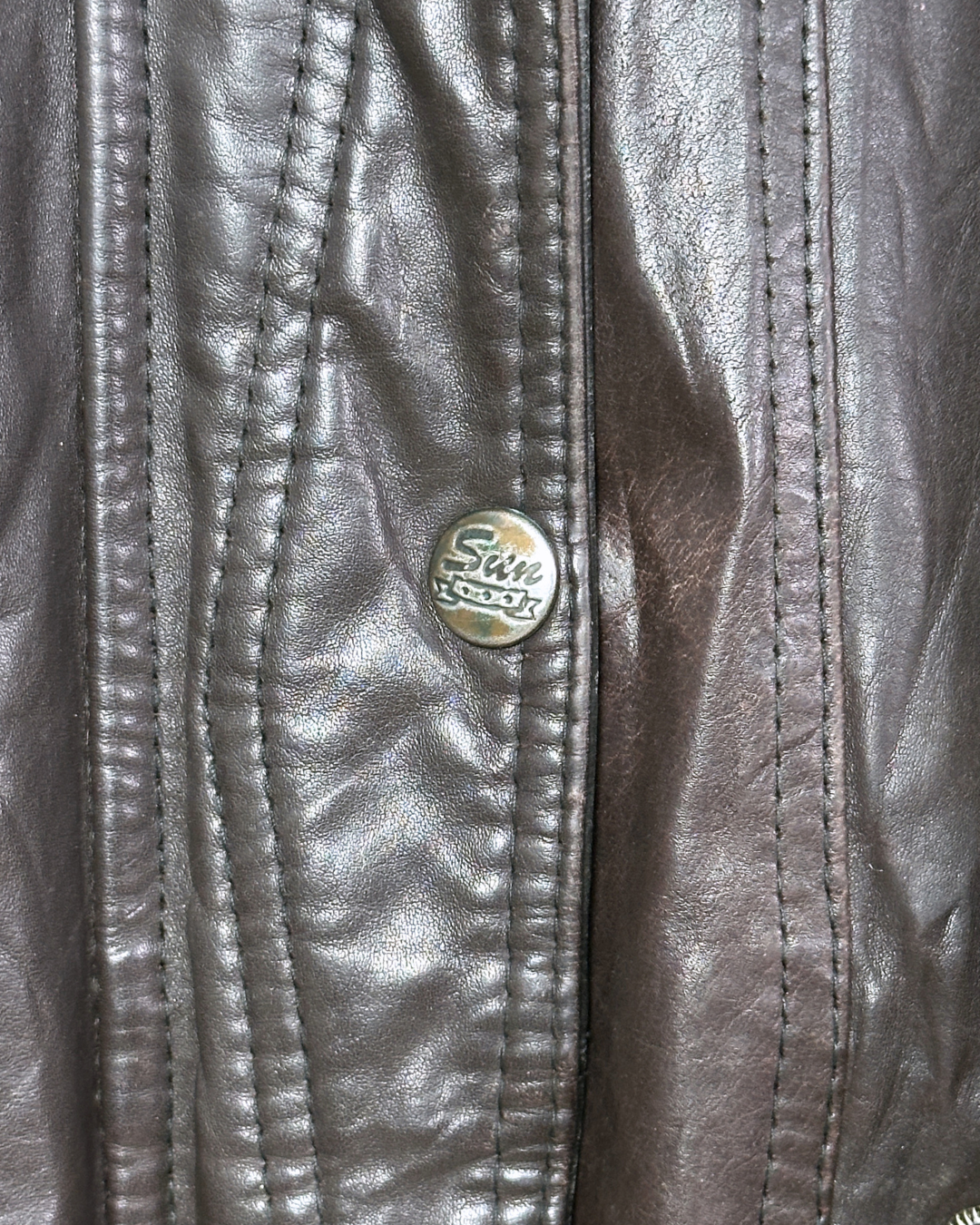 Vintage Whisper Genuine Leather Jacket with Removable Hood XL