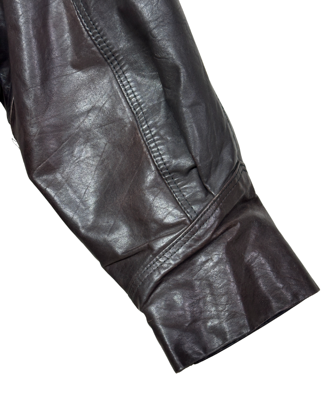 Vintage Whisper Genuine Leather Jacket with Removable Hood XL