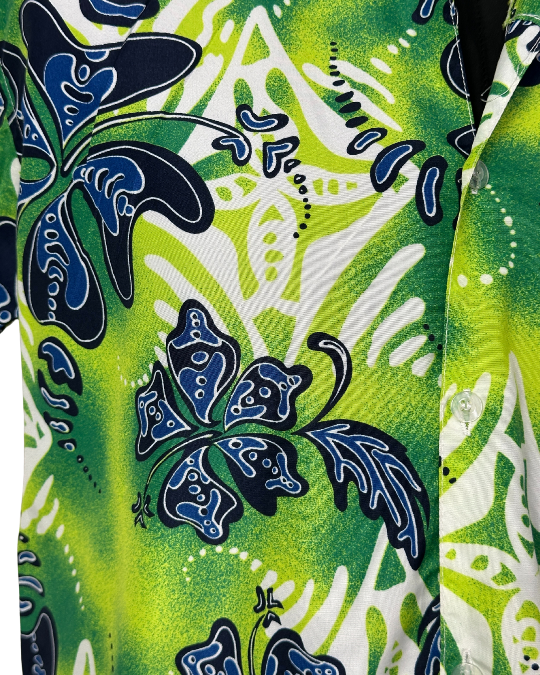 Green Abstract Floral Print Large