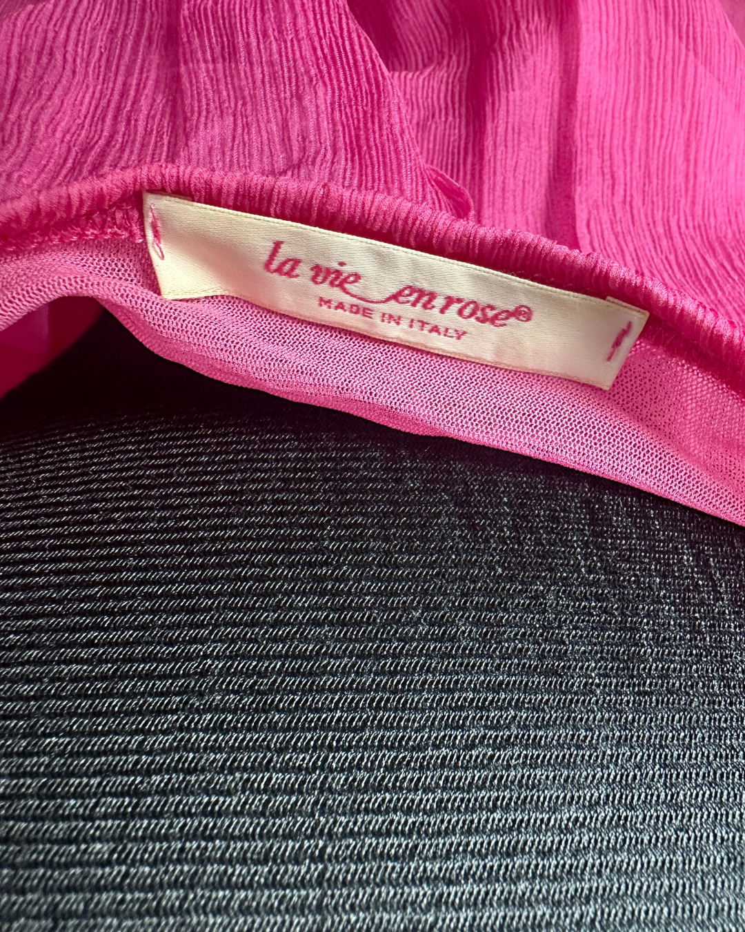 La Vie En Rose Cold-Shoulder Top with Crochet Detail