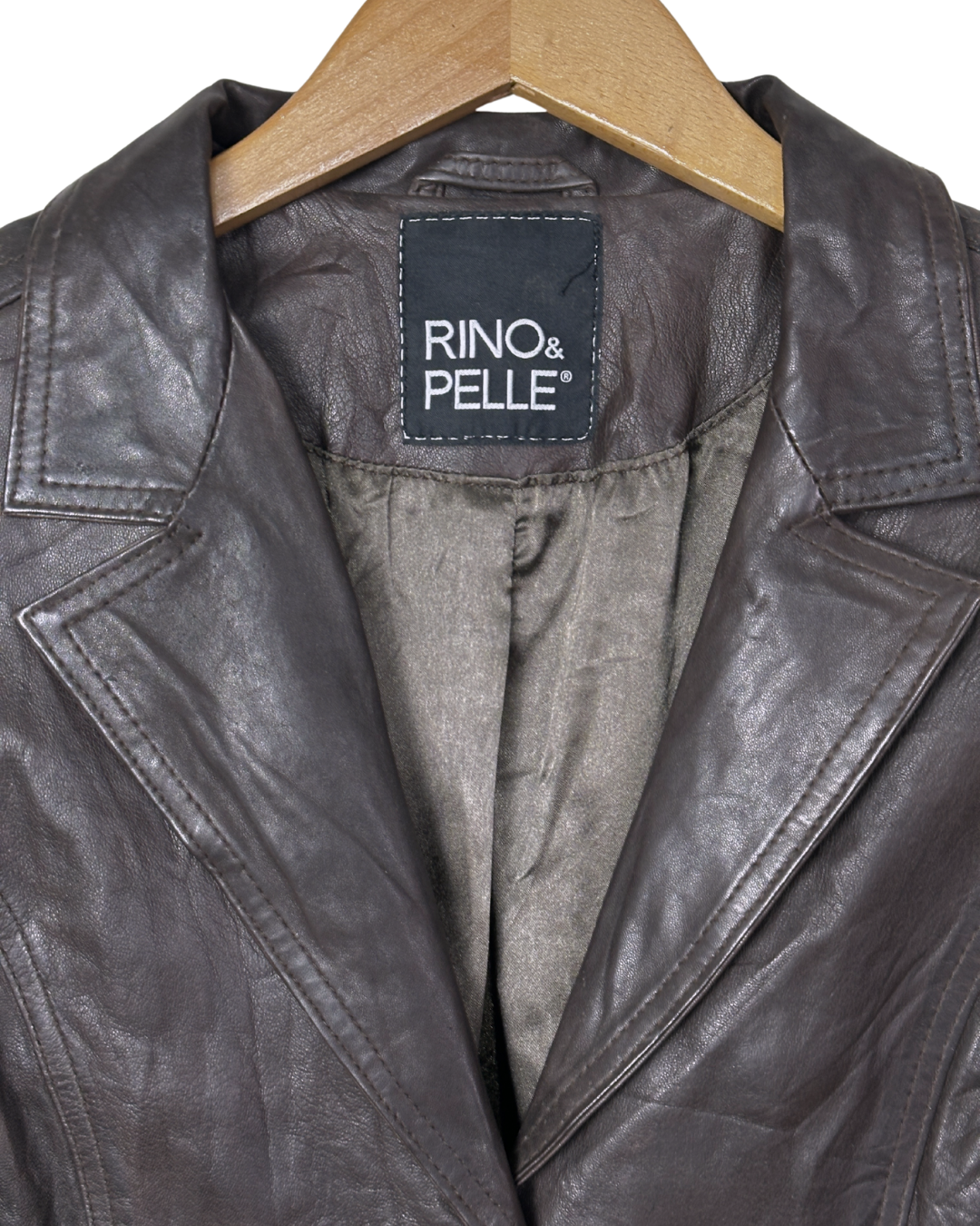 Vintage Rino & Pelle Genuine Leather Blazer - Women's Medium
