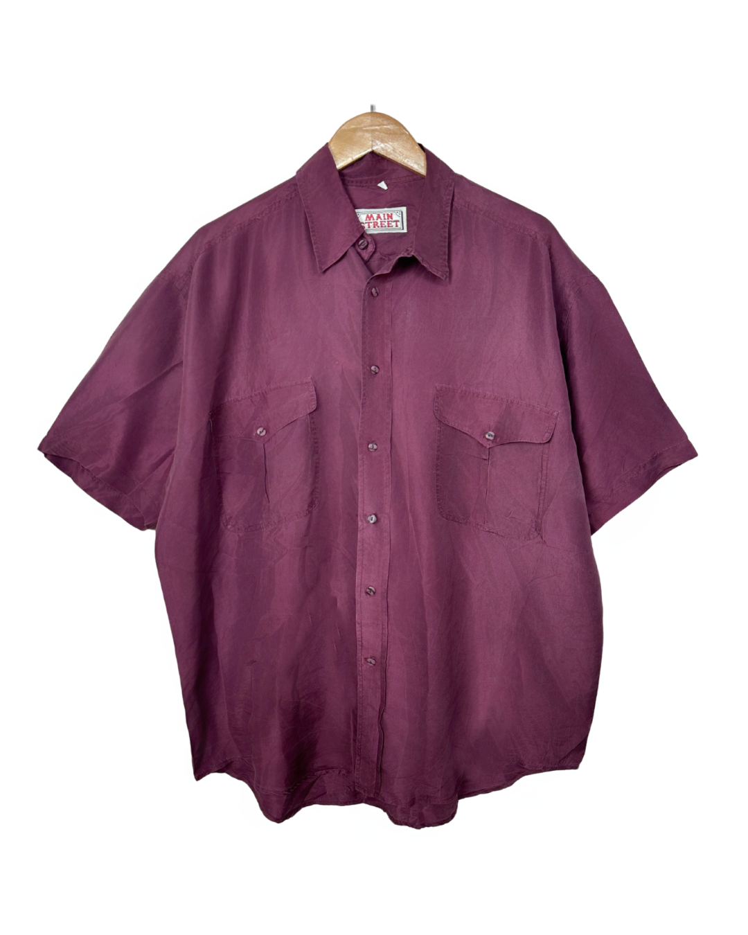 Main Street Silk-Blend Shirt XL