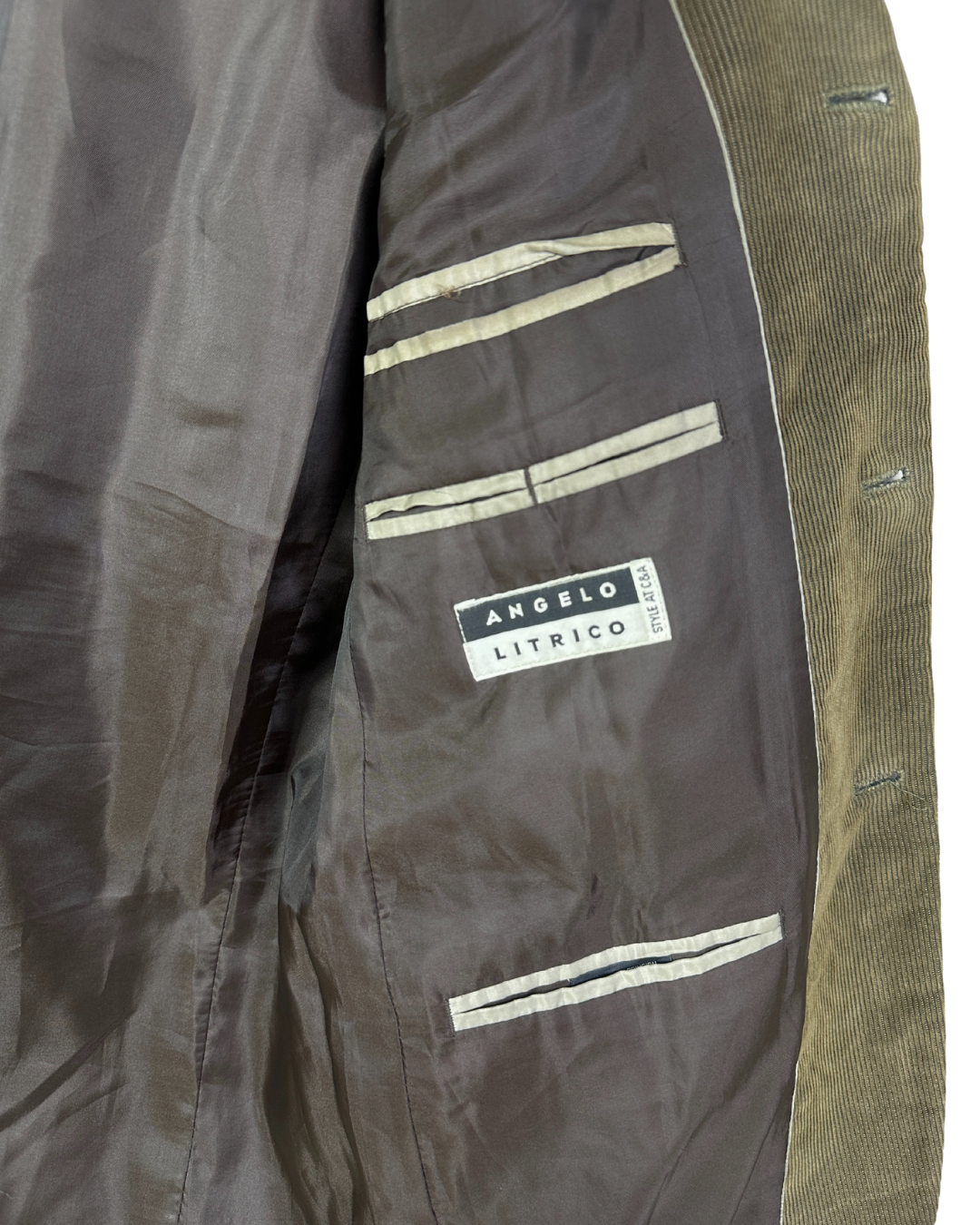 Angelo Litrico by C&A Corduroy Full Suit - Size 48