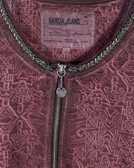 Vintage Garcia Jeans Textured Embellished Women's Jacket Small