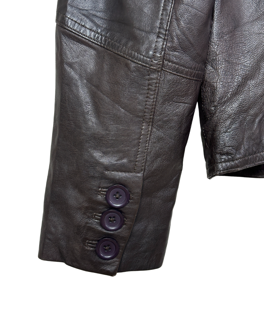 Vintage Rino & Pelle Genuine Leather Blazer - Women's Medium