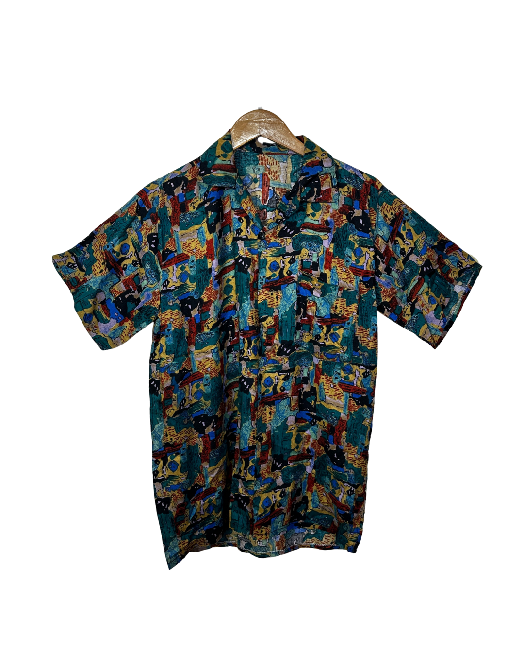 Vintage 90s Painterly Brushstroke Print Shirt