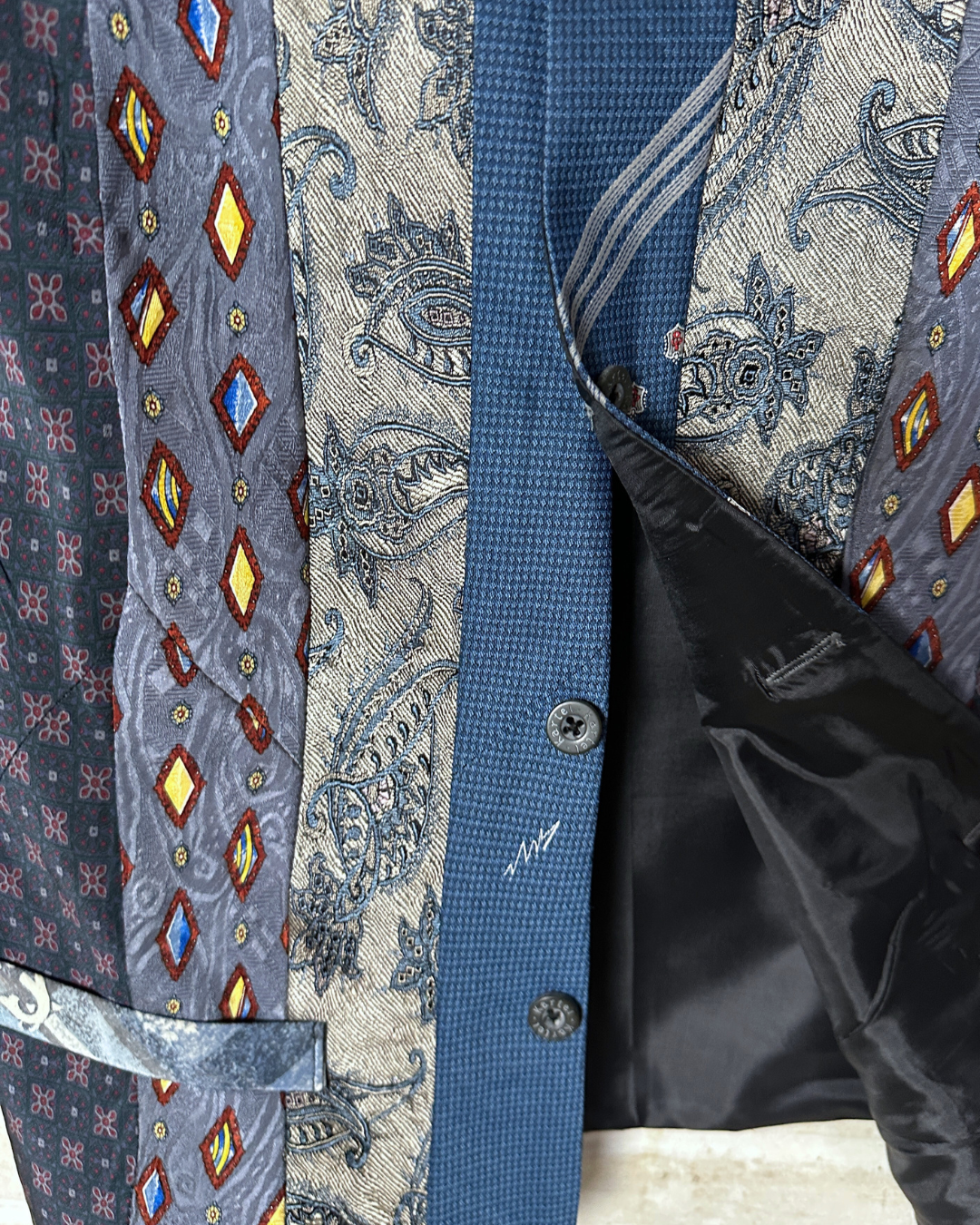 Retied Upcycled Neckties Vest - Small
