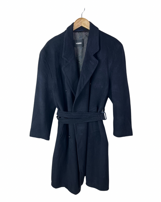 Yorn Cashmere Navy Coat XL