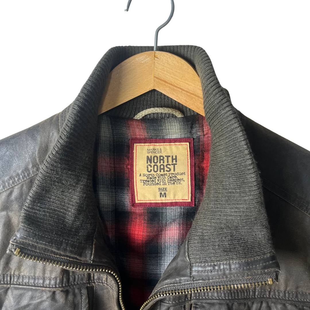 M & S North Coast Genuine Leather Jacket Medium