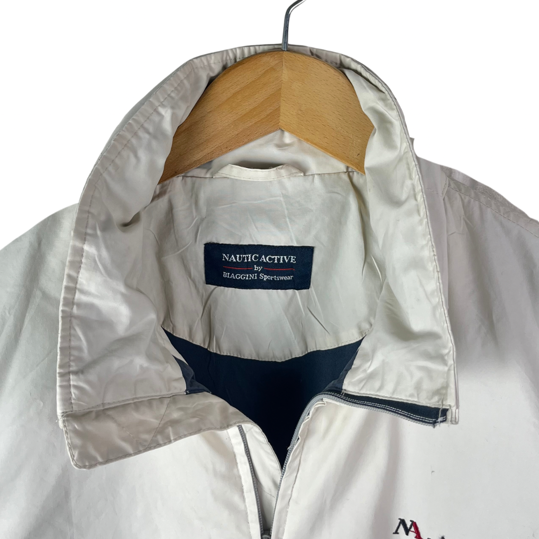 Biaginni White Jacket with Foldable HoodXL