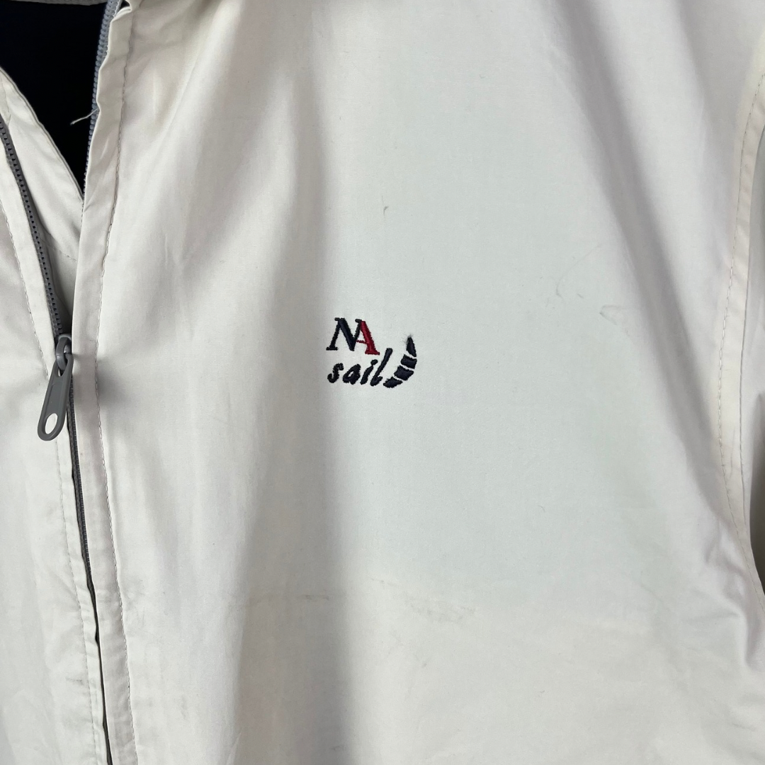 Biaginni White Jacket with Foldable HoodXL