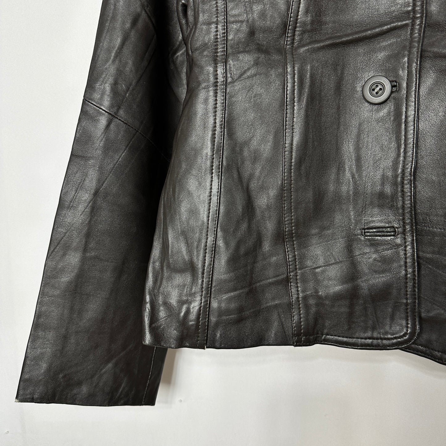 Vintage Sergio Danielli Brown Genuine Leather Jacket - Women's Medium