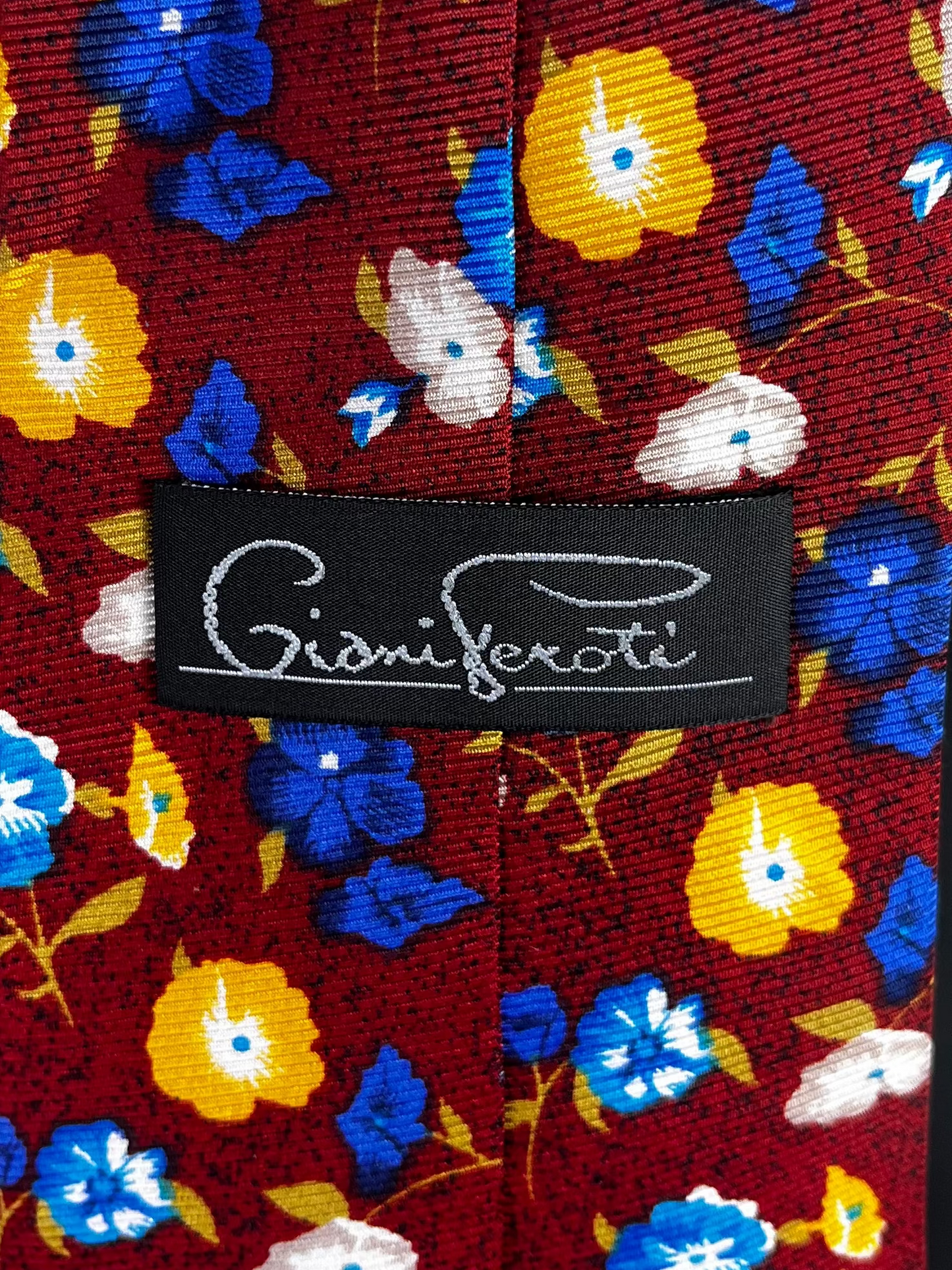Giani Feroti Red Floral Necktie