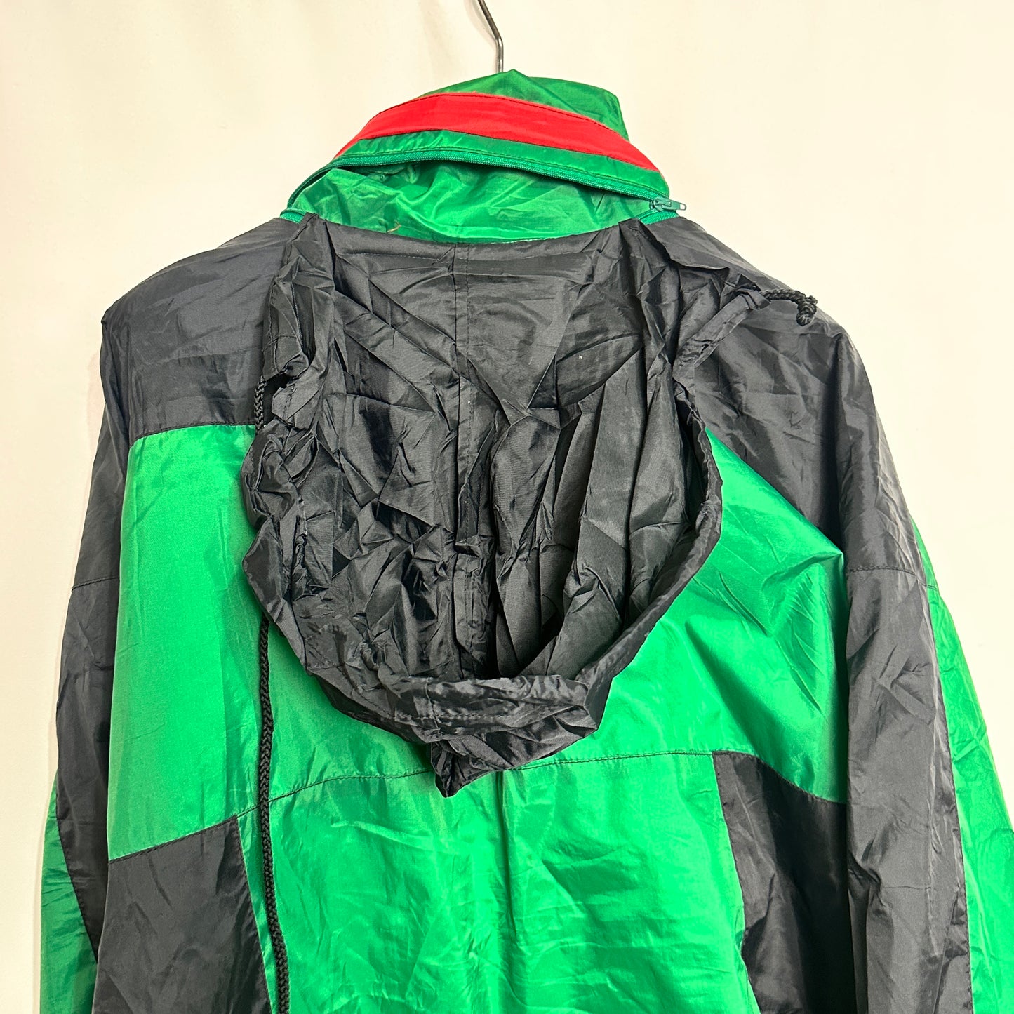 Vintage Marcel Clair Jacket with Foldable Hood XL