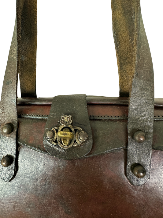 RARE Vintage 1960s John Romain Genuine Leather Bag Satchel