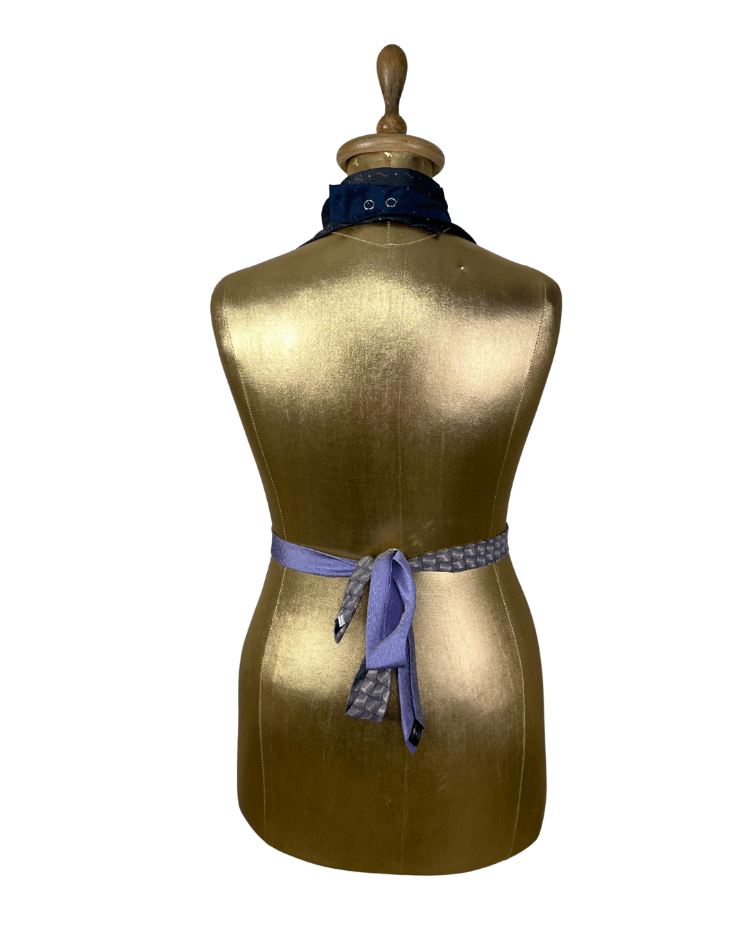 Handmade Upcycled Tie Vest Top with Choker - Funkify