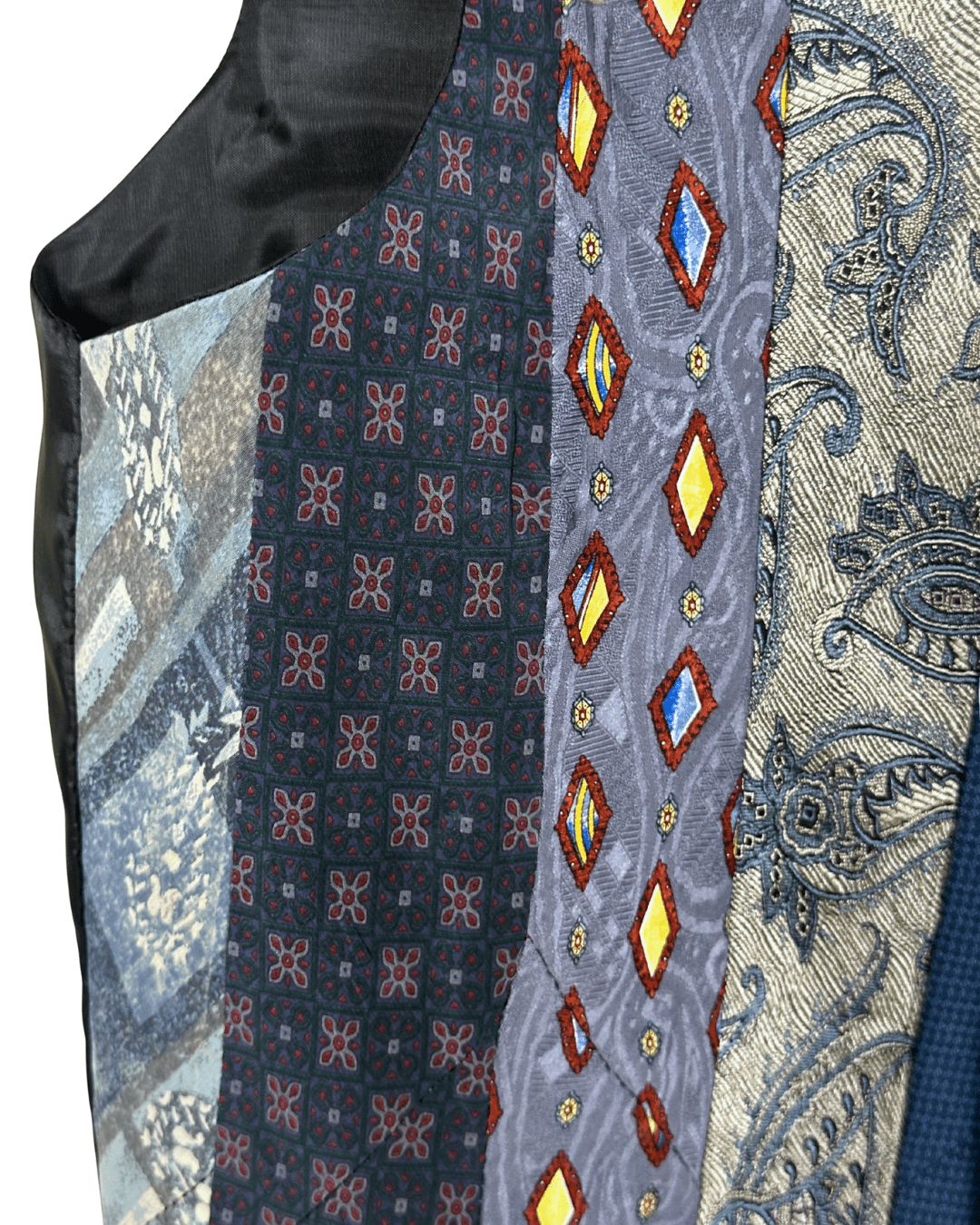 Retied Upcycled Neckties Vest - Small - Funkify