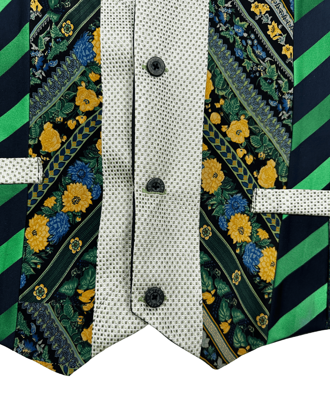 Retied Upcycled Neckties Vest - XL - Funkify