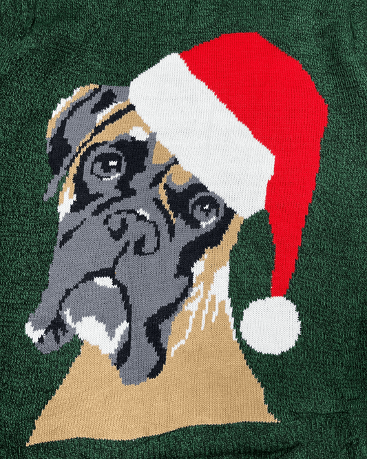Santa Dog Christmas Sweater - Large - Funkify