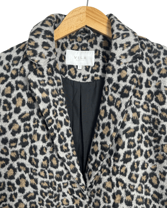 Vila Leopard Women's Coat - Size 36 - Funkify