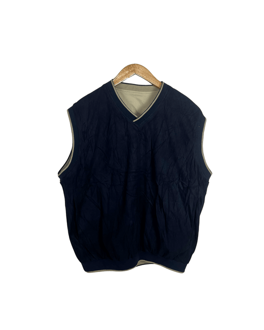 Vintage 2in1 Reversible Fleece/Windbreaker Vest - Funkify