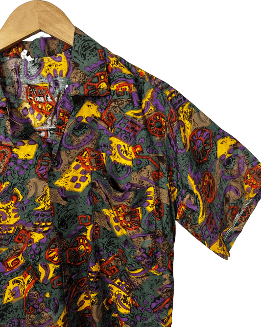 Vintage 90s Bold Abstract Shirt - Funkify