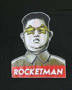 Kim Jong Un "Rocketman" Elton John Parody Graphic T-Shirt